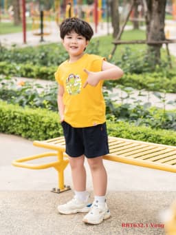 Thumbnail Bộ đồ bé trai mùa hè RIOMIO hình dễ thương chất cotton mềm mát 13-27kg RBT632.1và RBT632.2 2