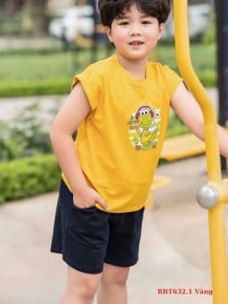 Thumbnail Bộ đồ bé trai mùa hè RIOMIO hình dễ thương chất cotton mềm mát 13-27kg RBT632.1và RBT632.2 3