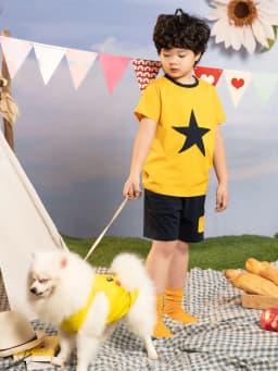 Thumbnail Bộ đồ bé trai mùa hè RIOMIO in hình sao 5 cánh mềm co giãn tốt size 13-27kg RBT395 2