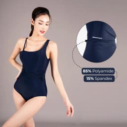 Thumbnail Bộ Đồ Bơi Nữ Lệch Vai Livan Sport LV24N07-F401 Kèm Đệm Tháo Rời, Bộ Bơi Nữ Liền Thân 2