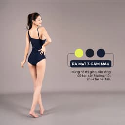 Thumbnail Bộ Đồ Bơi Nữ Lệch Vai Livan Sport LV24N07-F401 Kèm Đệm Tháo Rời, Bộ Bơi Nữ Liền Thân 3