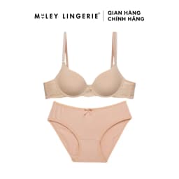 Thumbnail Bộ Đồ Lót Cotton Không Gọng Mút Mềm Nâng Ngực MiLey Lingerie BRW0X015-BCS0X04 1