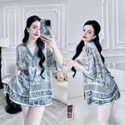 Thumbnail Bộ Đồ Ngủ Pijama Form Cánh Dơi Lụa Latin Có Túi Áo Cao Cấp P15 3