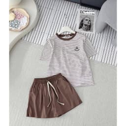 Thumbnail Bộ đồ nữ classic dáng đùi chất cotton co giãn, mềm mát 4