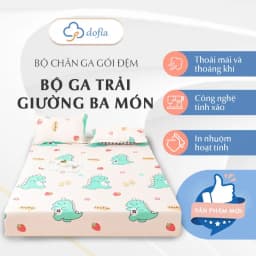 Thumbnail Bộ Ga Trải Giường Dofia cao cấp chất liệu An Toàn cho Làn Da Kháng Khuẩn và thoáng mát 2