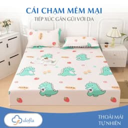 Thumbnail Bộ Ga Trải Giường Dofia cao cấp chất liệu An Toàn cho Làn Da Kháng Khuẩn và thoáng mát 3