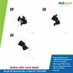 Thumbnail Bó Gối Thể Thao Đai Dán, Có Đệm Hở 75593-SPO Actimove Knee Support 4