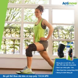 Thumbnail Bó gối thể thao đai dán có nẹp poly 73118-SPO Actimove Knee Brace 1