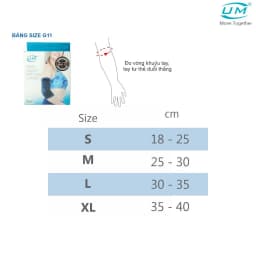 Thumbnail Bó Khuỷu Tay Có Đai Dán G11 [United Medicare] [1 Cái]. Tiêu Chuẩn Châu Âu 3