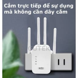 Thumbnail Bộ kích sóng wifi 4 râu Gutek KS1 tốc độ 300mbps 1200mbps phát xuyên tường kết nối xa sóng mạnh 2
