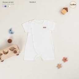Thumbnail Bộ Liền Thân Cho Bé COOKIE, Romper VẠT LỆCH Từ Newborn Tháng Đến 9 Tháng 2025 3