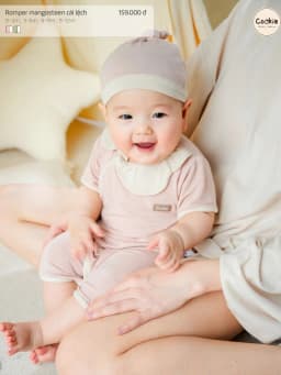 Thumbnail Bộ Liền Thân COOKIE, Romper Mangosteen Măng Cụt CÀI LỆCH Chất Bamboo Cho Bé Từ 0 Đến 12 Tháng 2025 1