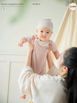 Thumbnail Bộ Liền Thân COOKIE, Romper Mangosteen Măng Cụt CÀI LỆCH Chất Bamboo Cho Bé Từ 0 Đến 12 Tháng 2025 2
