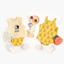 Thumbnail Bộ liền thân Sanlutoz không tay bằng cotton thời trang mùa hè cho bé gái 1