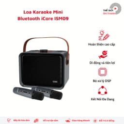 Thumbnail Bộ Loa Karaoke Bluetooth iCore ISM09 Kèm 02 Micro - CHÍNH HÃNG STORE 2
