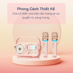 Thumbnail Bộ Loa Karaoke Mini Cổ Điển Bluetooth iCore VSM99 kèm 02 Micro - CHÍNH HÃNG STORE 3