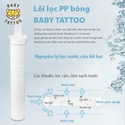 Thumbnail Bộ Lõi Lọc PP Cao Cấp Thay Thế Cho Vòi Sen Tắm Lọc Nước, Khử Clo Type A BABY TATTOO 2