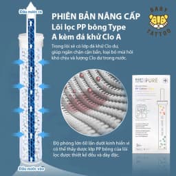 Thumbnail Bộ Lõi Lọc PP Cao Cấp Thay Thế Cho Vòi Sen Tắm Lọc Nước, Khử Clo Type A BABY TATTOO 3