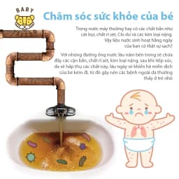 Thumbnail Bộ Lõi Lọc PP Type B Cho Vòi Sen Tắm Lọc Nước, Khử Khuẩn BABY TATTOO 2