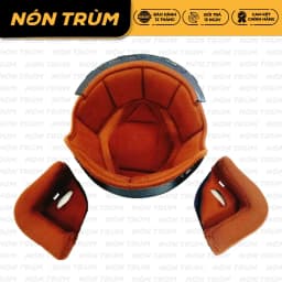 Thumbnail Bộ lót thay mũ bảo hiểm Royal kính âm M139(2 ốp tai và 1 lót) 1