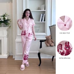 Thumbnail BỘ MẶC NHÀ SHE BY ZAM - A76 - HỌA TIẾT THỎ HỒNG 3
