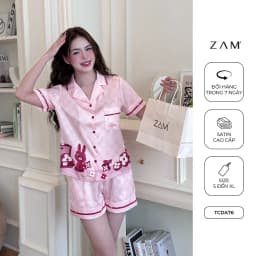 Thumbnail BỘ MẶC NHÀ SHE BY ZAM - A76 - HỌA TIẾT THỎ HỒNG 4