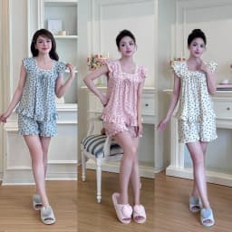 Thumbnail BỘ MẶC NHÀ SHE BY ZAM - CDBN - BỘ NGẮN TAY QUẦN ĐÙI BÈO NƠ CÁNH TIÊN 1