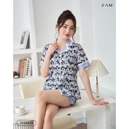 Thumbnail BỘ MẶC NHÀ SHE BY ZAM - TCDA29 - BỘ NGẮN TAY QUẦN ĐÙI MICKEY XÁM 4