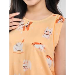 Thumbnail Bộ Mặc Nhà WINNY Kiểu Sát Nách Quần Ngố Đùi 2MNLA23045S 4