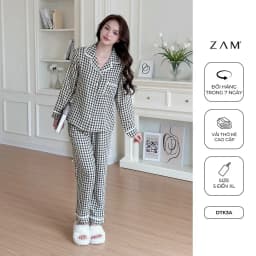 Thumbnail BỘ MẶC NHÀ ZAM - DTK - BỘ DÀI TAY KẺ THÔ COTTON 3