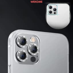 Thumbnail Bộ mắt nhũ dán bảo vệ camera iphone KTM , 11 promax , 12, 13, 14 pro max,viền kim tuyến mặt kính cường lực. 2