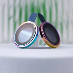 Thumbnail Bộ mắt Titan dán bảo vệ camera iphone KTM, 11 promax , 12, 13, 14 pro max,viền nhôm cầu vồng mặt kính cường lực 1