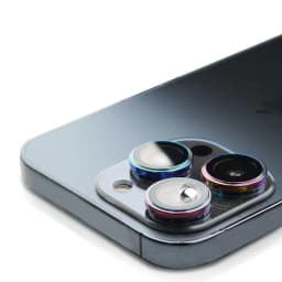 Thumbnail Bộ mắt Titan dán bảo vệ camera iphone KTM, 11 promax , 12, 13, 14 pro max,viền nhôm cầu vồng mặt kính cường lực 4