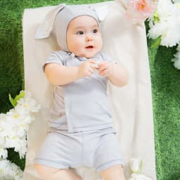 Thumbnail Bộ ngắn tay cài chéo siro BSR130805 | Quần áo chính hãng BU Baby 1