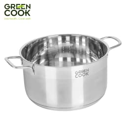 Thumbnail Bộ nồi Inox 201 cao cấp 5 đáy GCS232-T1 Green Cook siêu bền sử dụng được trên bếp từ ( Các loại bếp ) 3