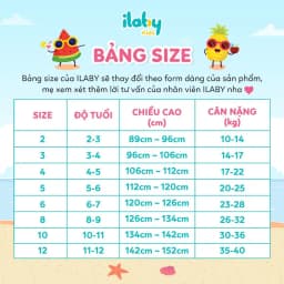 Thumbnail Bộ đồ bé trai ILABY sơ mi tay ngắn họa tiết kèm quần short cotton mềm mát thoáng khí dễ thương mùa hè [3143] 1