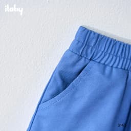 Thumbnail Bộ đồ bé trai ILABY sơ mi tay ngắn họa tiết kèm quần short cotton mềm mát thoáng khí dễ thương mùa hè [3143] 3