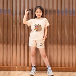 Thumbnail Bộ đồ Capybara 2025 cho bé gái - Quần áo trẻ em nữ Loza Kids BD007 1