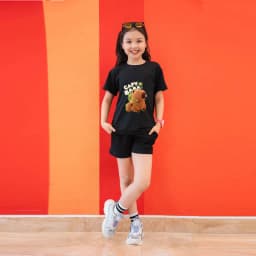 Thumbnail Bộ đồ Capybara 2025 cho bé gái - Quần áo trẻ em nữ Loza Kids BD007 2