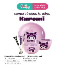 Thumbnail Bộ Đồ Dùng Ăn Uống Bát, Dĩa, Muỗng, Đũa Lotso/Kuromi/Kitty/My Melody/Cinnamoroll Cho Bé 3
