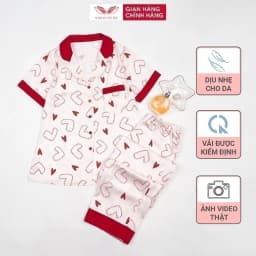 Thumbnail Bộ đồ ngủ nữ Pijama mặc nhà lụa VINGO tay ngắn mua Hè H1062 VNGO 4