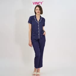 Thumbnail Bộ Đồ Satin Dài Nữ Vincy BSD034W11 1