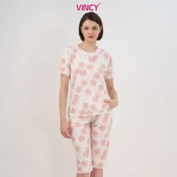 Thumbnail Bộ Đồ Thun Lửng Nữ Vincy BTL026S11 1