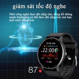 Thumbnail Bộ đồng hồ thông minh LIGE giám sát nhịp tim & huyết áp cho nam 2