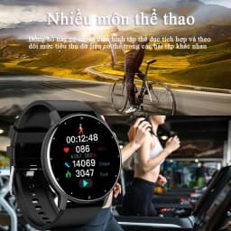 Thumbnail Bộ đồng hồ thông minh LIGE giám sát nhịp tim & huyết áp cho nam 3