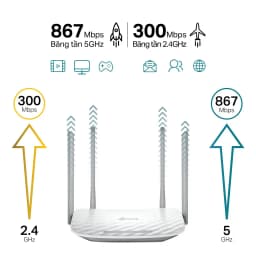 Thumbnail Bộ Phát Wifi TP-Link Archer C50 Chuẩn AC 1200Mbps 2