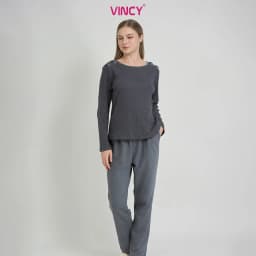 Thumbnail BỘ PHỐI QUẦN NỈ VỚI ÁO THUN DÀI TAY CO GIÃN TỐT CHO THU ĐÔNG BTD112S11 3
