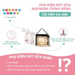 Thumbnail Bộ Phụ Kiện Máy Hút Sữa Medela Pump In Style Advanced, Thương Hiệu Maymom, Phễu Size Từ 10-32mm 4