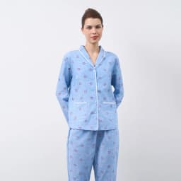 Thumbnail Bộ piijama bâu sam tay dài, chất liệu kate cho mùa Thu Đông BKD162W81 1