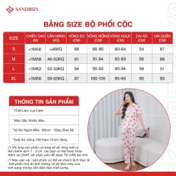 Thumbnail Bộ Pijama SANDBOX Lụa Latin Cao Cấp Mềm Mịn, Họa Tiết Thiết Kế Đôc Quyền (BPC23002) 2